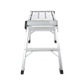 Step Ladders Aluminum Alloy Platform Step Up Stool Non-Slip Folding Work Bench Ladder Warehouse Home Construction Tools 120kg