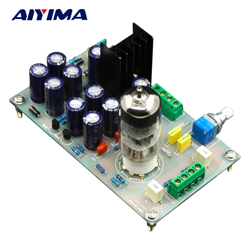 AIYIMA AC12V 6N3 Tube Pre Amplifier AMP Buffer Bile Preamp For Filtering Amplifiers Audio Signal DIY