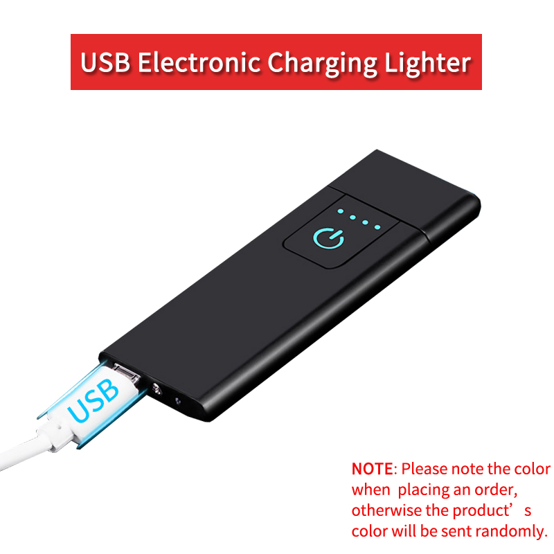 USB Electronic Charging Lighter Double Sided Cigarette Accessories Touch Sensitive Electric Lighters