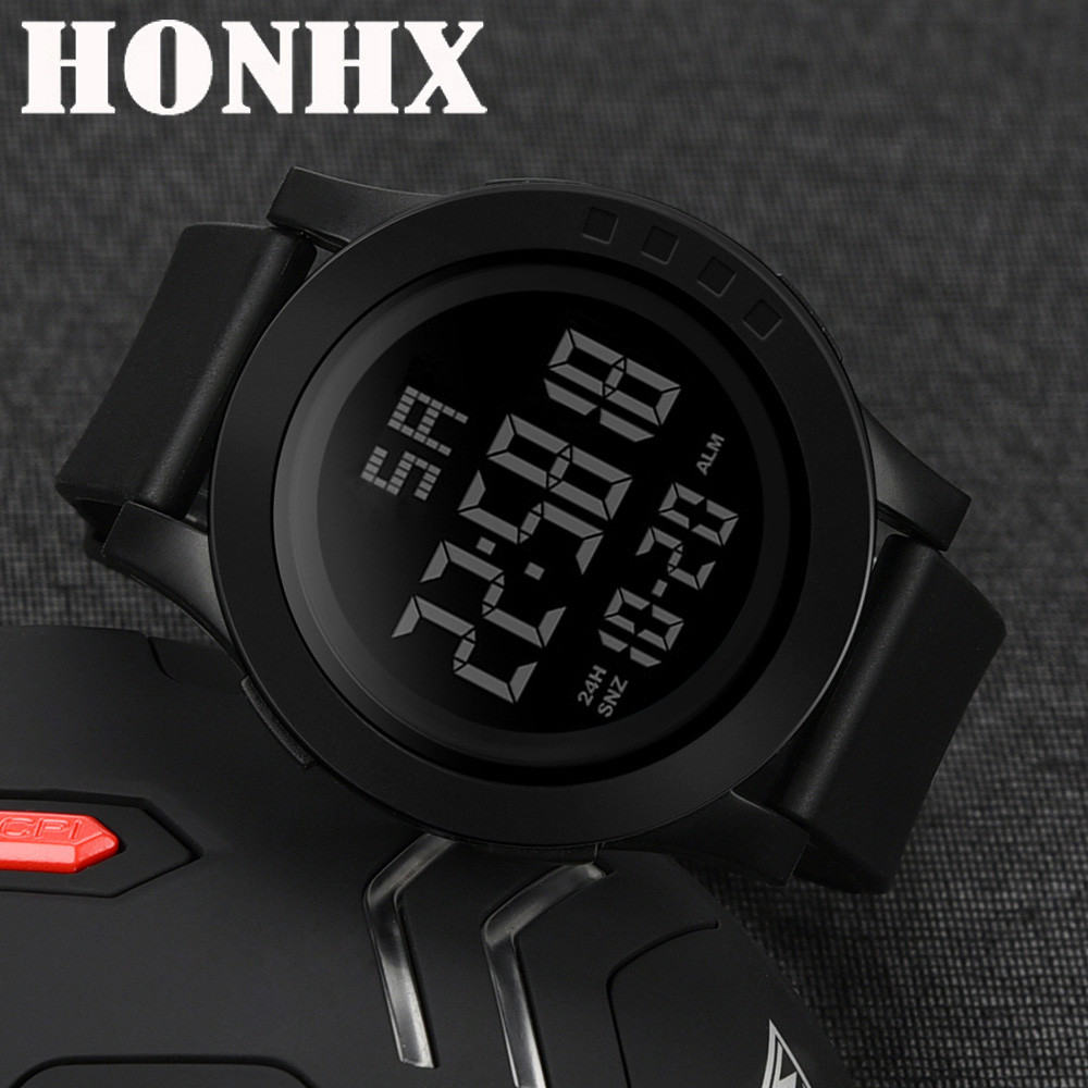 Luxury Men Analog Digital Watch Silicone Military Sport LED Watches For Mens Waterproof Wrist Watch Male Alarm Clock relogio