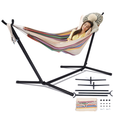 Hammock With Stand Swinging Chair Bed Travel Camping Home Garden Hanging Bed Hunting Sleeping Swing Indoor Outdoor Furniture