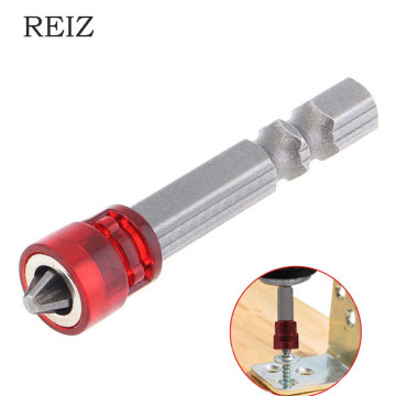 REIZ 2PCS 50mm Magnetic Screwdriver Bit S2 Steel Tool Hand Cross Head Screwdriver With Magnetic Circles Hex Shank Drill Bit
