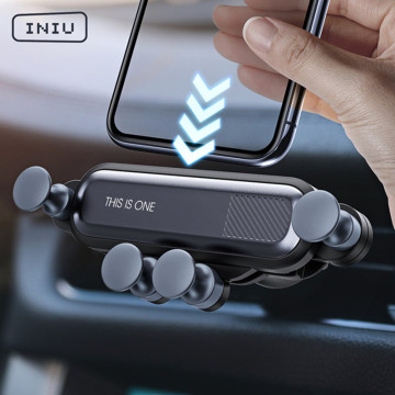 INIU Gravity Car Phone Holder Air Vent Mount Mobile Cell Stand GPS Support For iPhone 12 11 Pro Max Xr Xs X 8 7 6 Xiaomi Samsung
