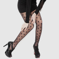 Women's Tights Classic Small Polka Dot Silk Stockings.Thin Lady Vintage Faux Tattoo Stockings Pantyhose Female Hosiery