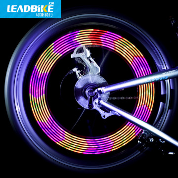 Leadbike Bicycle light Accessories New 14 LED Motorcycle Cycling Bike safety Wheel Light Signal Tire Spoke Light 30 Changes