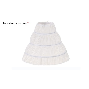 jupon enfant fille black red white 3 hoop skirt petticoat spot flower girl dress accessories Children jupon sous robe mariage