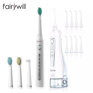 Fairywill USB Rechargeable Water Flosser Oral Irrigator Dental 3 modes 200ML Water Tank Water Jet Waterproof IPX7 Tooth Cleaner