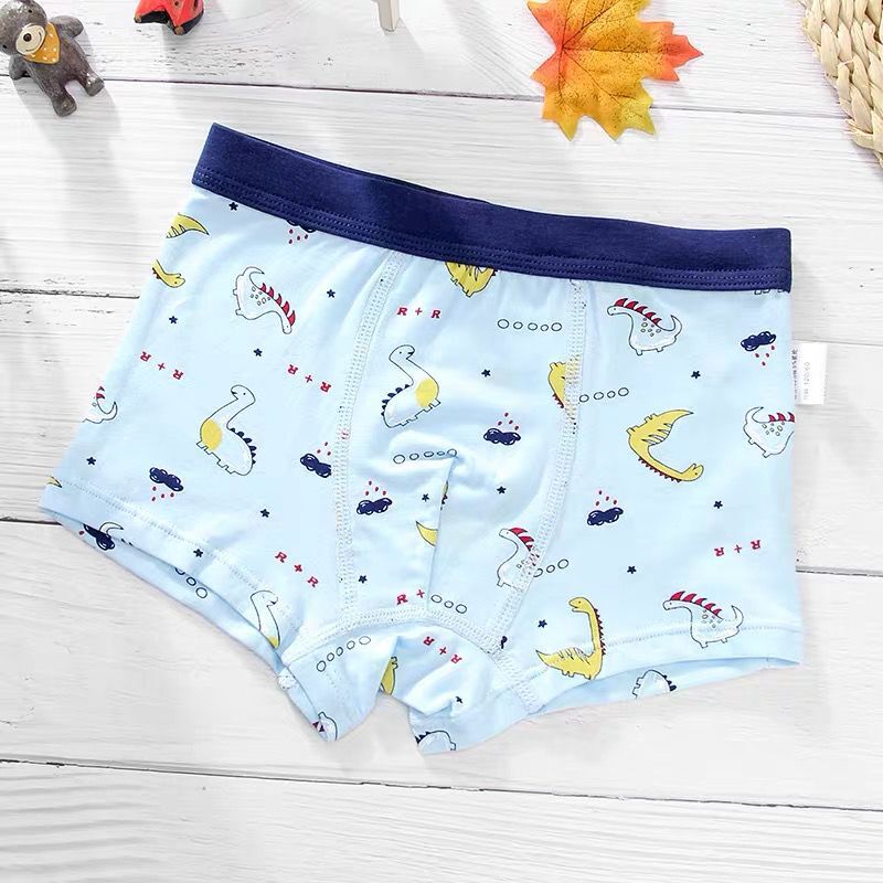 4Pcs/Lot Cotton Kids Boys Underwear Boxer Baby Children Panties Briefs Teenager Underpants 2-12Y