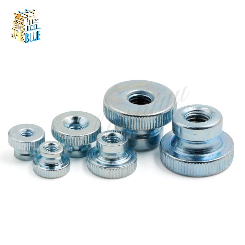 10pcs Din466-b Gb806 M3 M4 M5 M6 M8 M10galvanized Knurled Thumb Nut Iinstrument Hand Tighten Nut 3d Printers Parts Curtain Wall