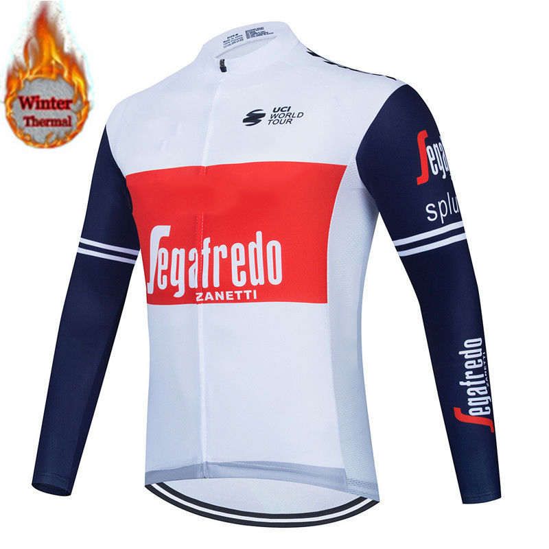 Segafredo 2021 Winter Fleece Pro Cycling Jersey Set Mountian Bicycle Clothes Wear Ropa Ciclismo Racing Bike Clothing Cycling Set