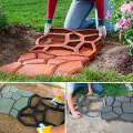 35X35X3.6CM Garden Path Maker Mold DIY Plastic Floor Paving Mould Cement Brick Concrete Molds Home Garden Stone Road Decoration