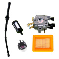 5pcs Carb Carburetor Air Fuel Filter Kit Power Engine Tools For STIHL FS400 FS450 FS480 String Trimmer Parts