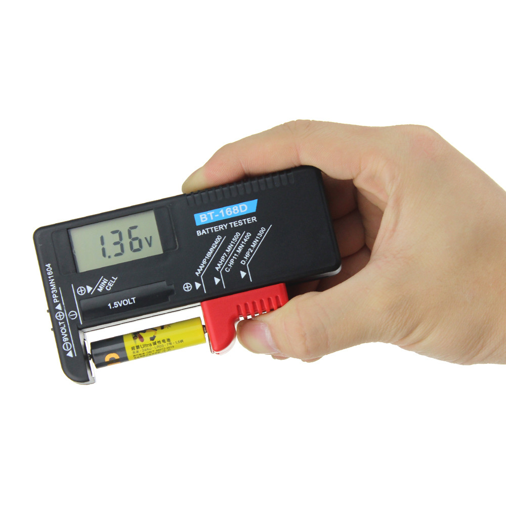 BT-168 PRO 168D Universal Battery Tester Battery Capacitance Diagnostic Tools for Household Battery Testing Supplies