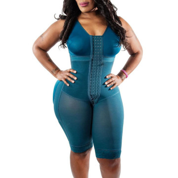 2020 Women Postoperative Shapewear Solid Color New Breasted One-piece High Compression Faja Bra Waist Trainer Slimming