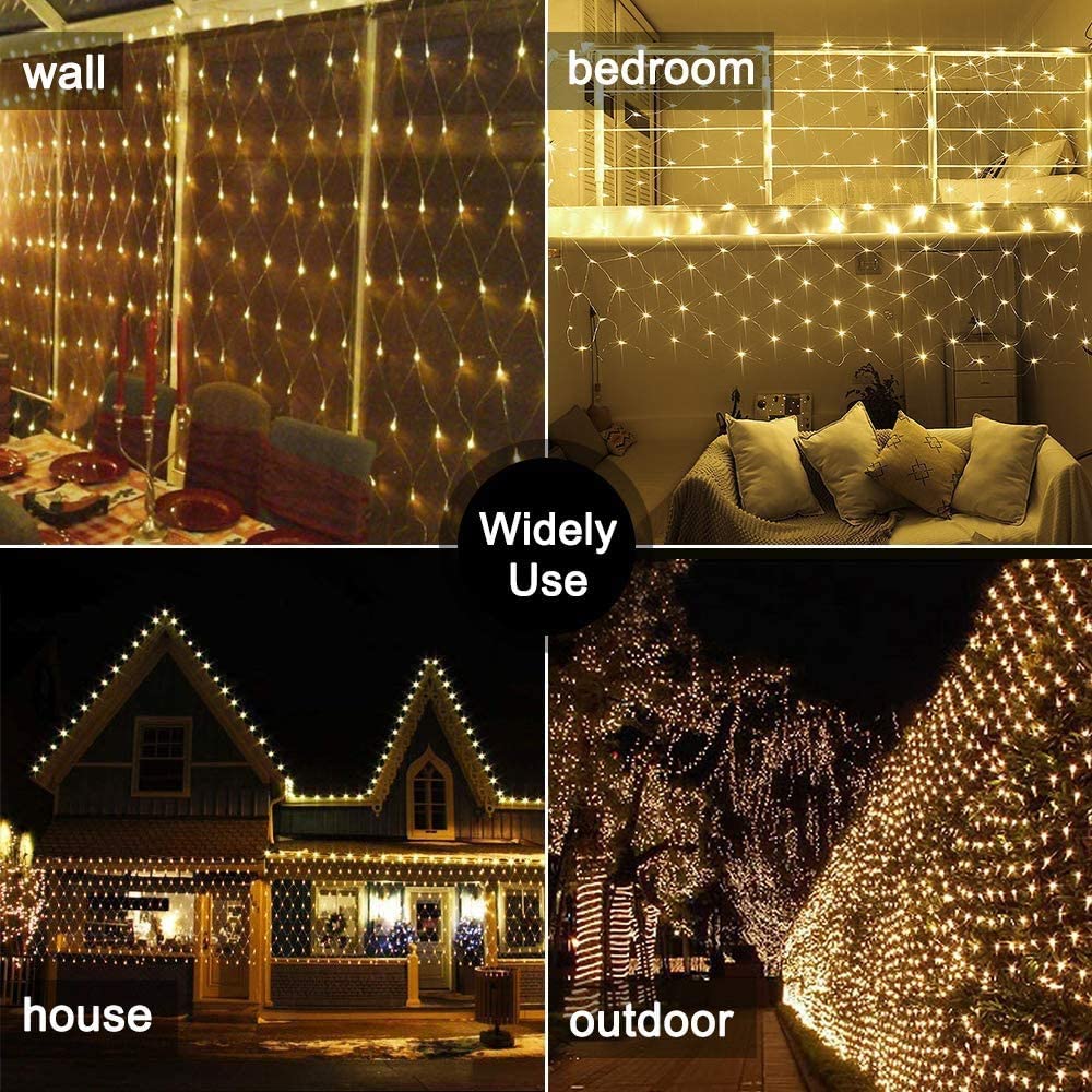 LED Net Curtain Mesh Fairy String Light Christmas 3x2m 200led EU 220V Party Wedding New Year Garland Outdoor Garden Decoration