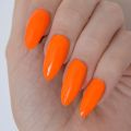 MSHARE Neon Orange Nail Polish Without Nail Dryer Air Dry