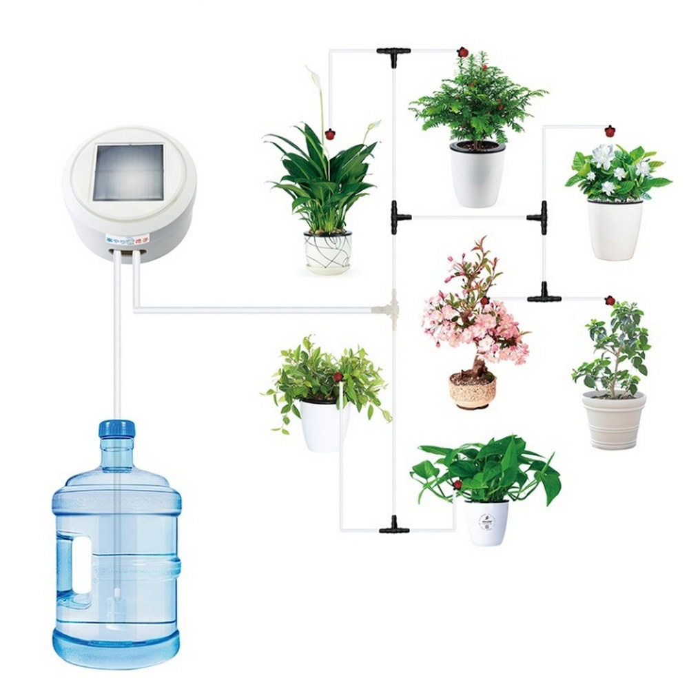 USB/Solar Energy Charging Watering Kit Intelligent Garden Automatic Watering Device Drip Irrigation Tool Water Pump Timer System