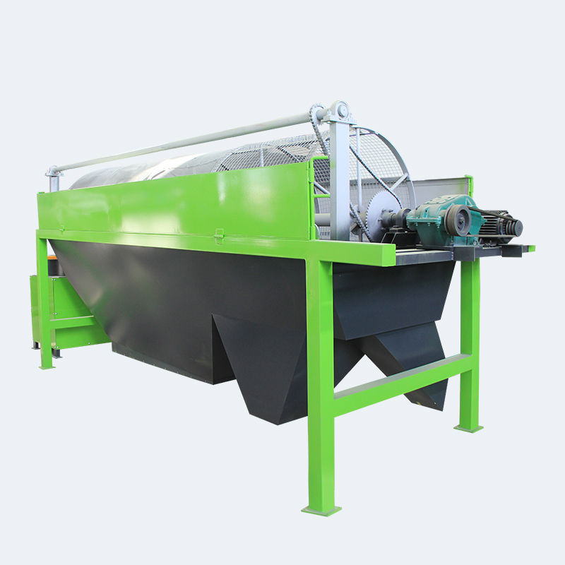 Rotary drum screener