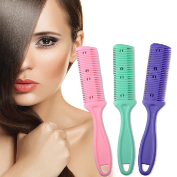 1Pc Double Sides Hair Razor Comb with 2 Removable Blades Hair Cutting Thinning Shaper Haircut Grooming Hair Trimmer Styling Tool