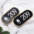 House number plate home hotel guesthouse apartment dormitory guest house house number custom room card digital sticker door