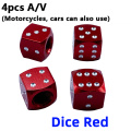 4PCS Dice Red