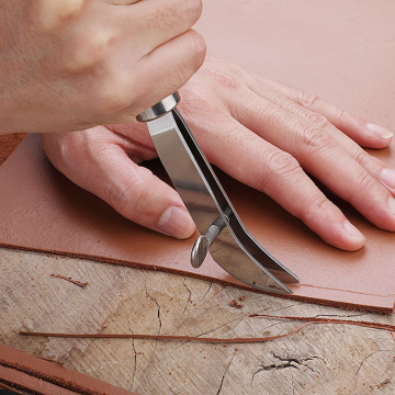 Sanbest Manual Adjustable Scriber Leather Craft Tools Handwork Art Tools Handmade Beech Handle Steel DIY Leather Tool DIY00036