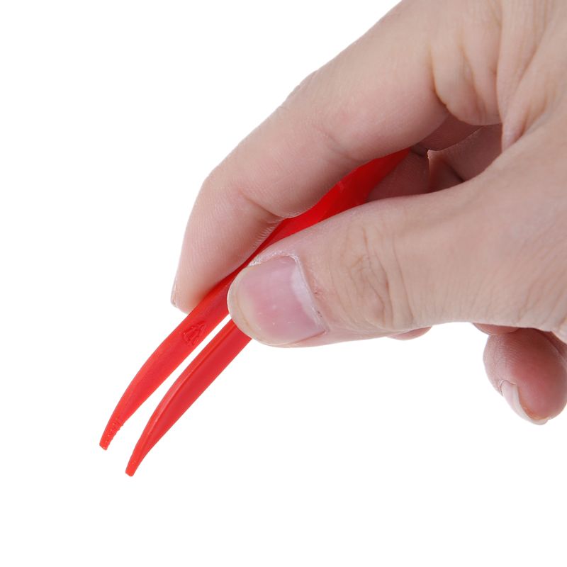 10pcs Plastic Anti-static Tweezer Tweezers Heat Resistant Maintenance Repair Tool