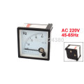 AC 220V Analog Panel Frequency Meter Tester Gauge Hertz Indicator 45-65 Hz - 72*72mm