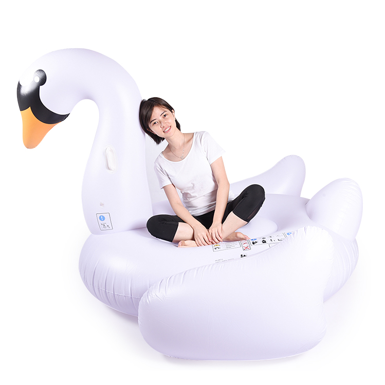 Wholesale Large Giant White Swan Inflatable Pool Float 6