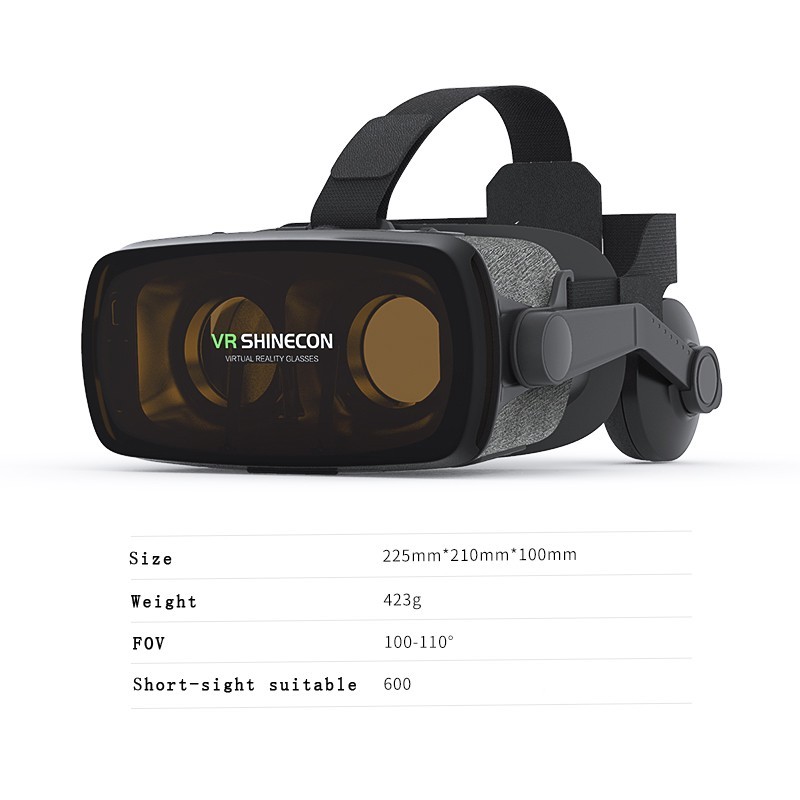 2019 Google Cardboard VR shinecon 9.0 Pro Version VR Virtual Reality 3D Glasses +Smart Bluetooth Wireless Remote Control Gamepad