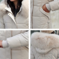 Plus Size X-long Winter Down Jacket Women 2020 Hooded Solid Casual Women's Down Coat With Fur Collar Solid Thick Overcoat Female