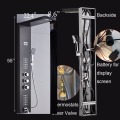 Thermostatic Shower Panel Bathroom Bathtub Shower Faucet Tower Column Panel Faucet Body Jets Waterfall Rain colonne de douche