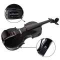 Hot 4/4 Full-Size Violin Violin Sound and Electric Violin Solid Wood Body Ebony Accessories High Quality Black Electric Violin