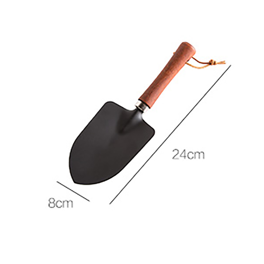 Wooden Handle Small Shovel Balcony Planting Flowers Weeding Garden Tools Household Meaty Pots Loose Soil Iron Excavation Spade