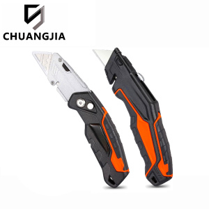 Heavy Duty Retractable Box Cutter Folding Knife