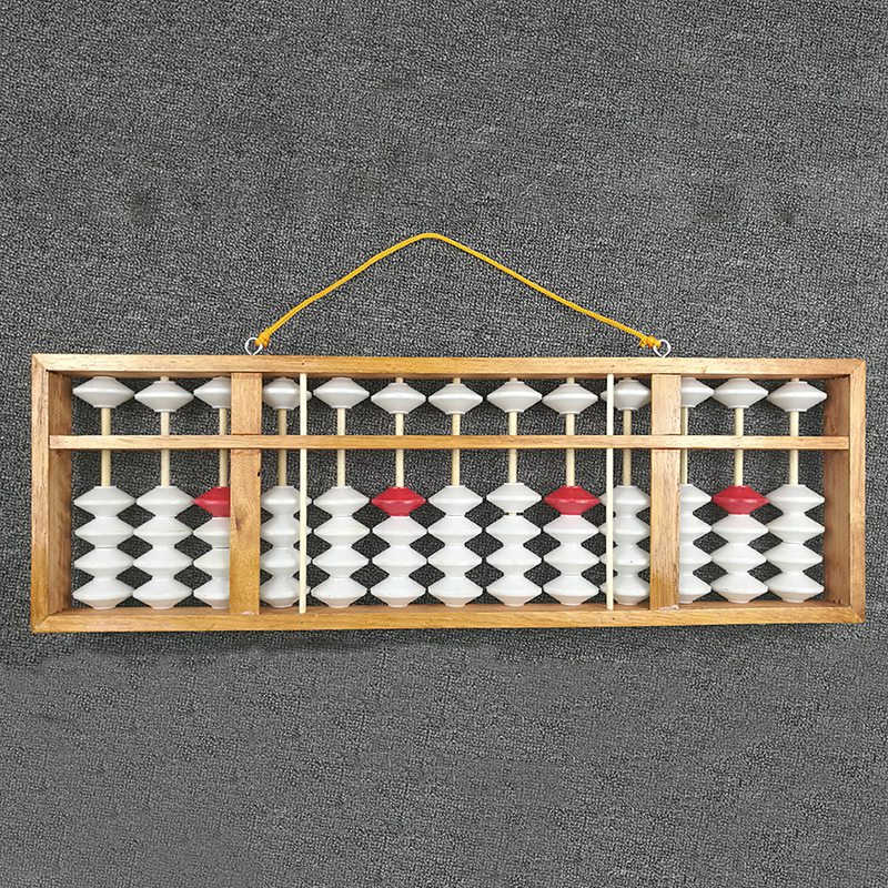 AU42 -Abacus Chinese Abacus Mathematic Education Teacher Calculator Hanging Abacus Teaching Abacus 58X19Cm for Teacher