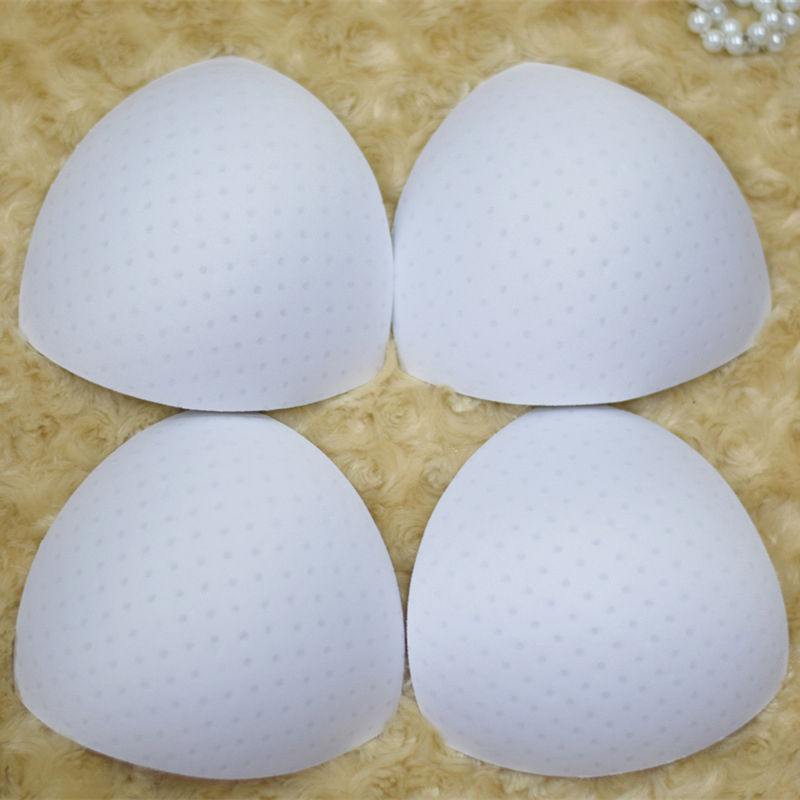 2Pairs Push Up Bra Pads Triangle Sponge Pads for Women Removable Insert Breast Enhancers Bra Pads Intimate Accessories Bra Cups