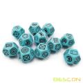 Bescon's Dungeon and Wilderness Terrain, Dungeon Feature and Treasure Type Dice Set, 4 piece Proprietary Polyhedral RPG Dice Set