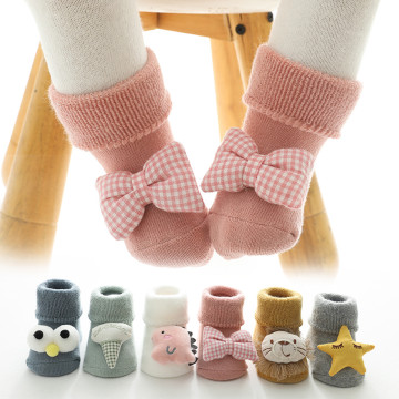 Newborn Baby Socks Toddler Baby Girls Boys 3d Cute Cartoon Animal Anti-slip Socks Slippers Chaussettes Antidérapantes Bébé