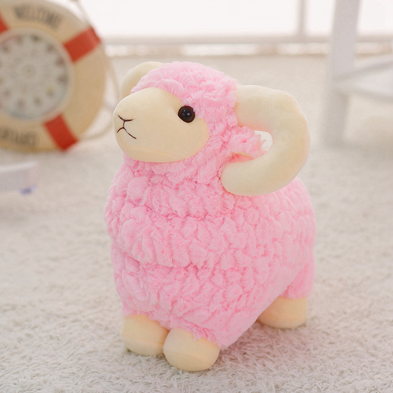 1pc soft Simulation Sheep plush Stuffed Animal Lamb Goat Doll Toys Baby Kids Children Gift Home sofa Decoration baby gift