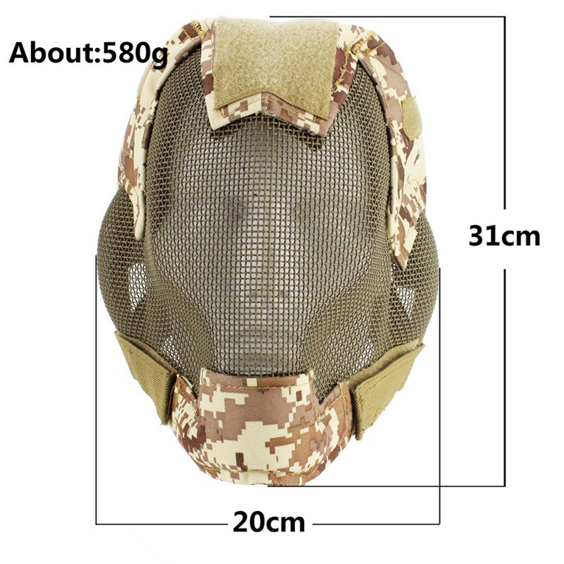 Full Low Carbon Steel Riding Adjustable Breathable Mouth Ear Protection Cycling Sportswear Accessories Helmets