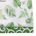 Green Big Leaves Syunss Cotton Fabric Tilda Tissus Patchwork Meter Baby Cloth Bedding Textile DIY Handmade Sewing Tedios Quilt