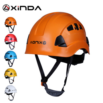 Xinda Professional Mountaineer Downhill Climbing Helmets Outdoor Camping Tunnel Cable Drop Rescue Helmet Drifting Protection