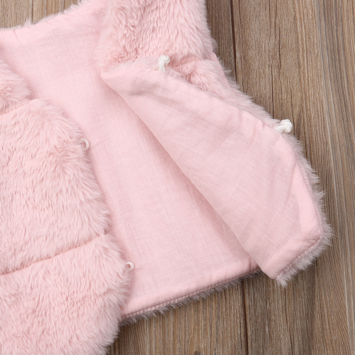 Girls Kids Winter Warm Faux Fur Vest Waistcoat Baby Girl Fashion Coat Outwear Jacket For Kid Girl 6M-3Y