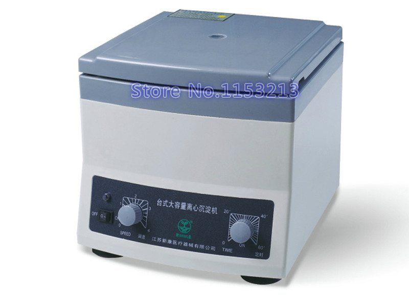 Laboratory Centrifuge Slow Speed Desktop Centrifuge 4000r/min Large Capacity Sediment Centrifuge Machine 50 ml * 6 Tubes