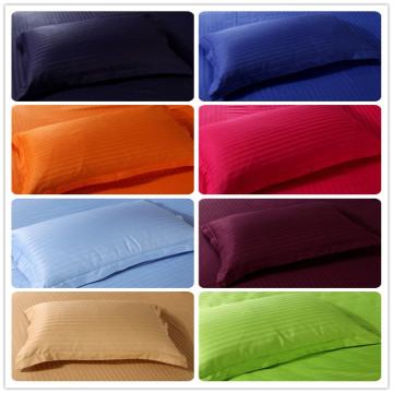 2pcs Premium Satin Stripe Encryption Fabric Pillow Case 100% Cotton 50*70cm&70*70cm More specifications