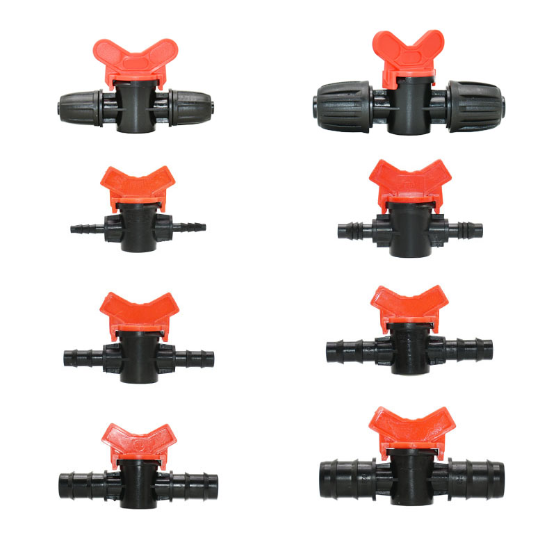 Garden Tap 1/4 3/8 10mm 1/2 3/4 1" Crane Irrigation miniature valve barb control valve crane Quick connector 1pcs