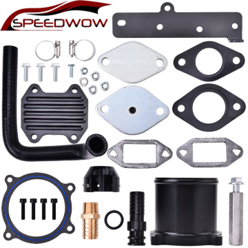 SPEEDWOW Plate Cooler & Throttle Valve Kit For 2013-2018 Dodge Ram 2500 3500 4500 5500 6.7L Cummins Turbo Diesel 6.7 Inline 6