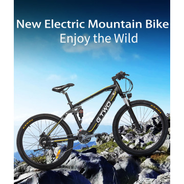 GG 2021 NEW ARRIVAL E-BIKE DOUBLE SUSPENSION REMOVABLE BATTERY 350W 500W ELECTRIC MOUNTAIN BIKE 26INCH 27.5INCH FREE SHIPPING