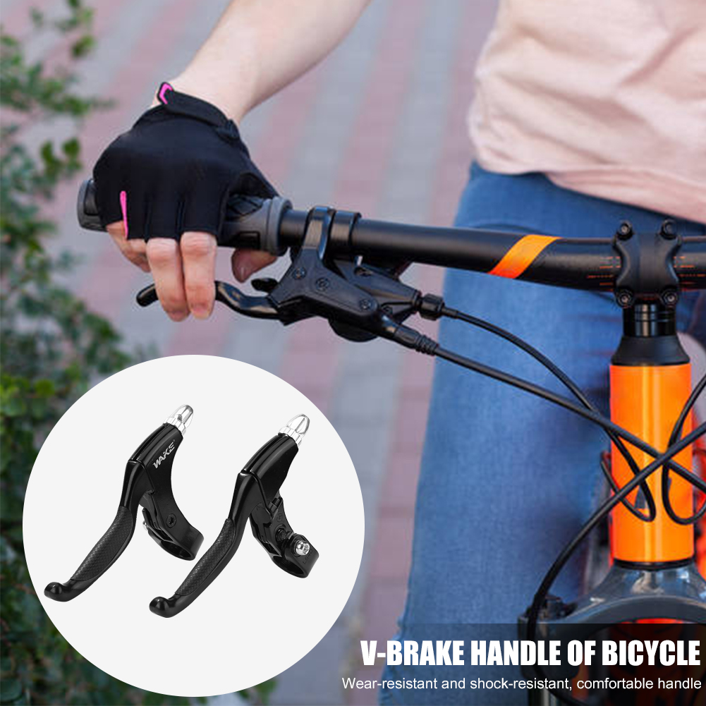 1 Pair Aluminum Alloy Bicycle Brake Handle MTB Mountain Bike Handlebar Brake Levers Cycling Security Equipment